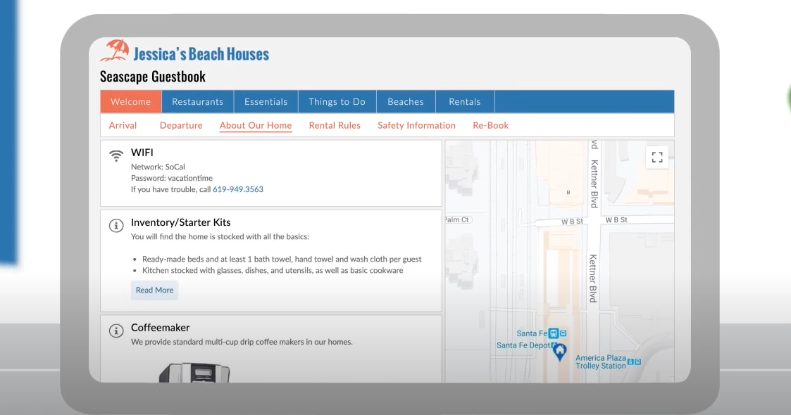 RueBaRue's Digital Guestbook demo. Source: RueBaRue